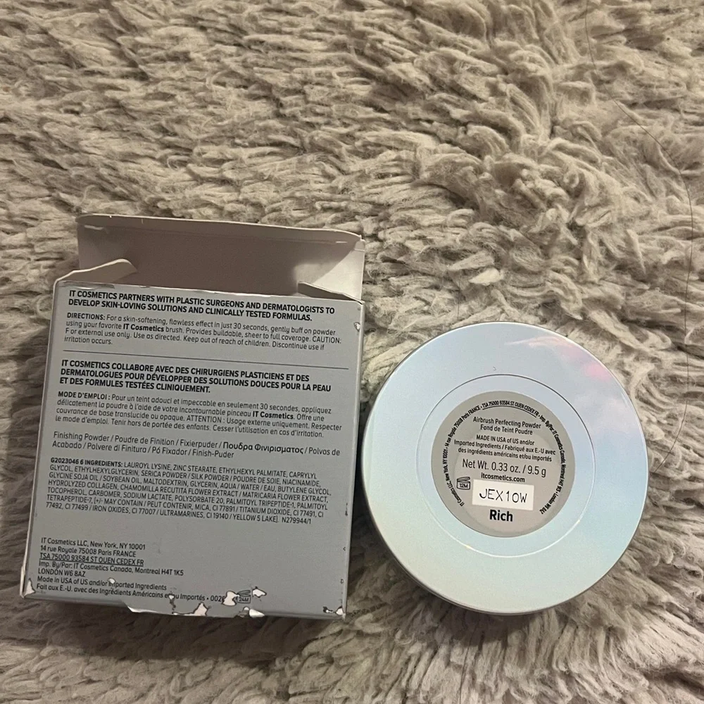 IT Cosmetics Your Skin But Better CC+ Airbrush Perfecting Powder FOUNDATION Rich